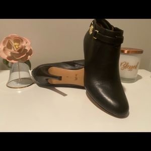 Coach black ankle boots